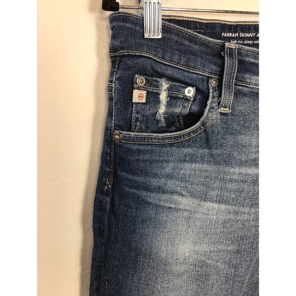 AG Adriano Goldschmied Farrah Skinny Blue Denim Jean 31 Capsule Staple Summer - Picture 2 of 9